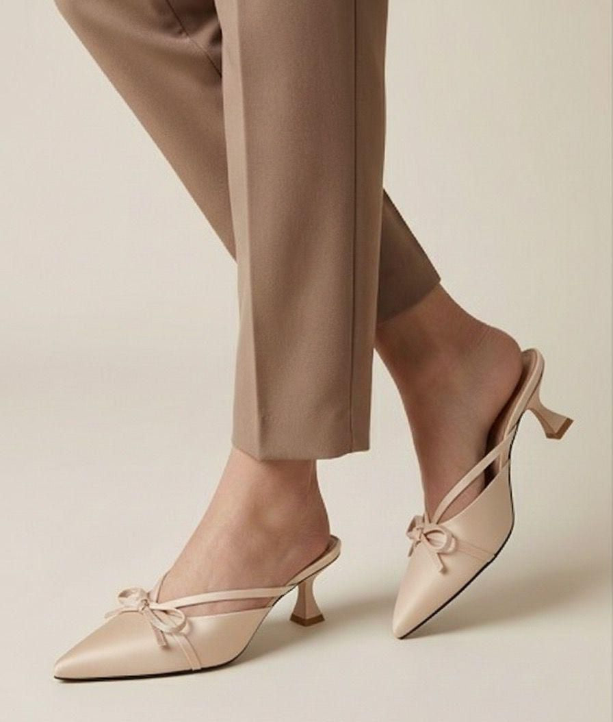 ZUNEZO Elegant Pointed Toe Kitten Heel ✨