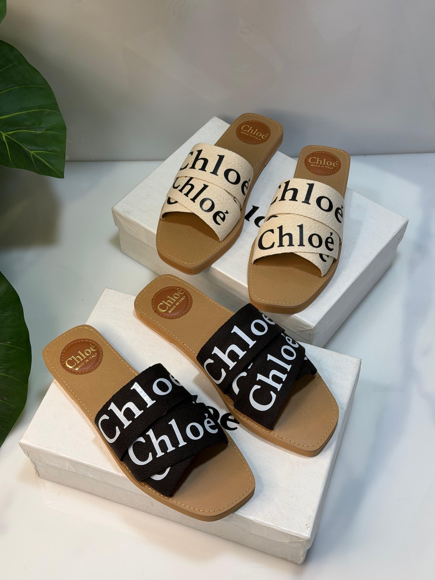 Luxe Cross-Strap Slides