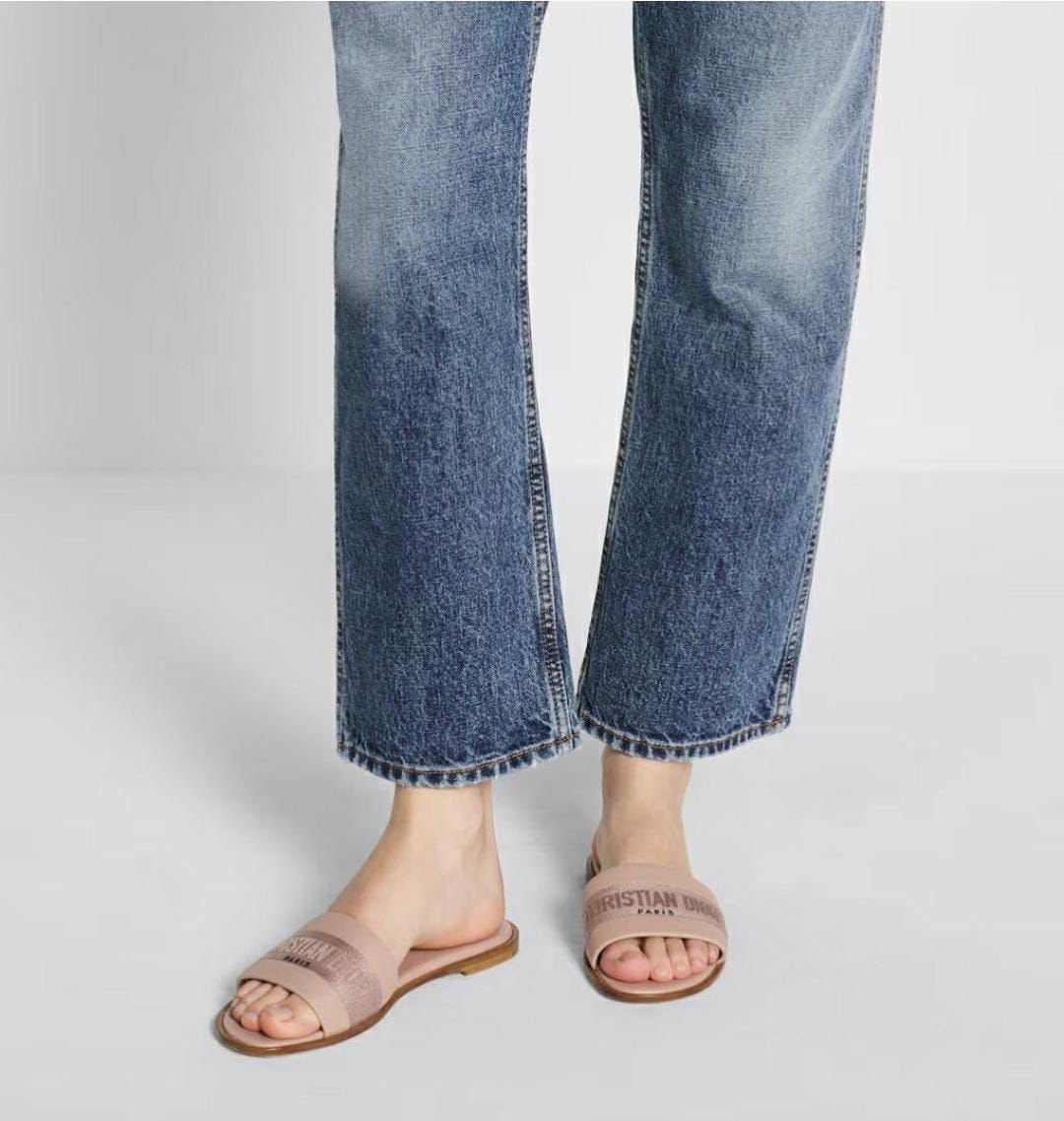 CD Inspired Luxury 🔥 Embroidered Slides