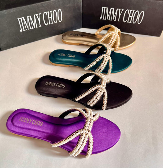 Jimmy choo pearls flat with brand box