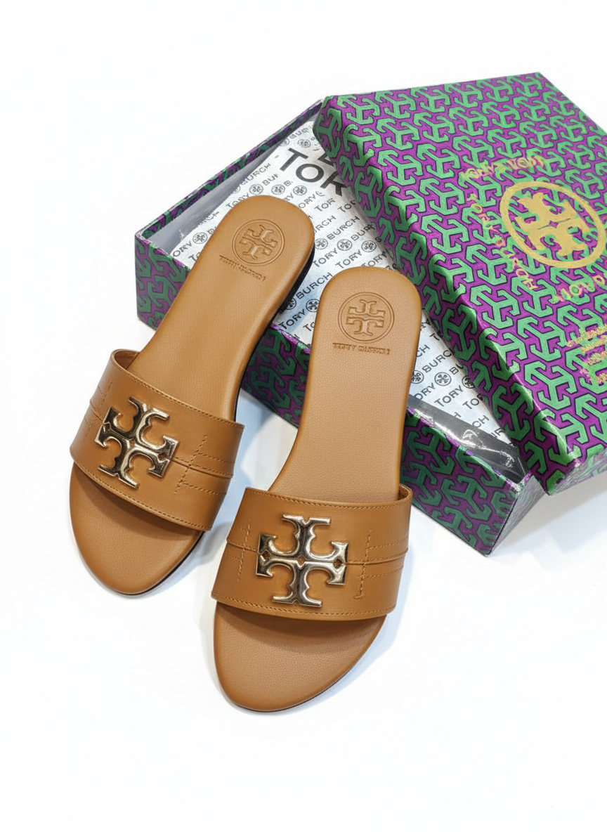 Luxe Monogram Comfort Slides