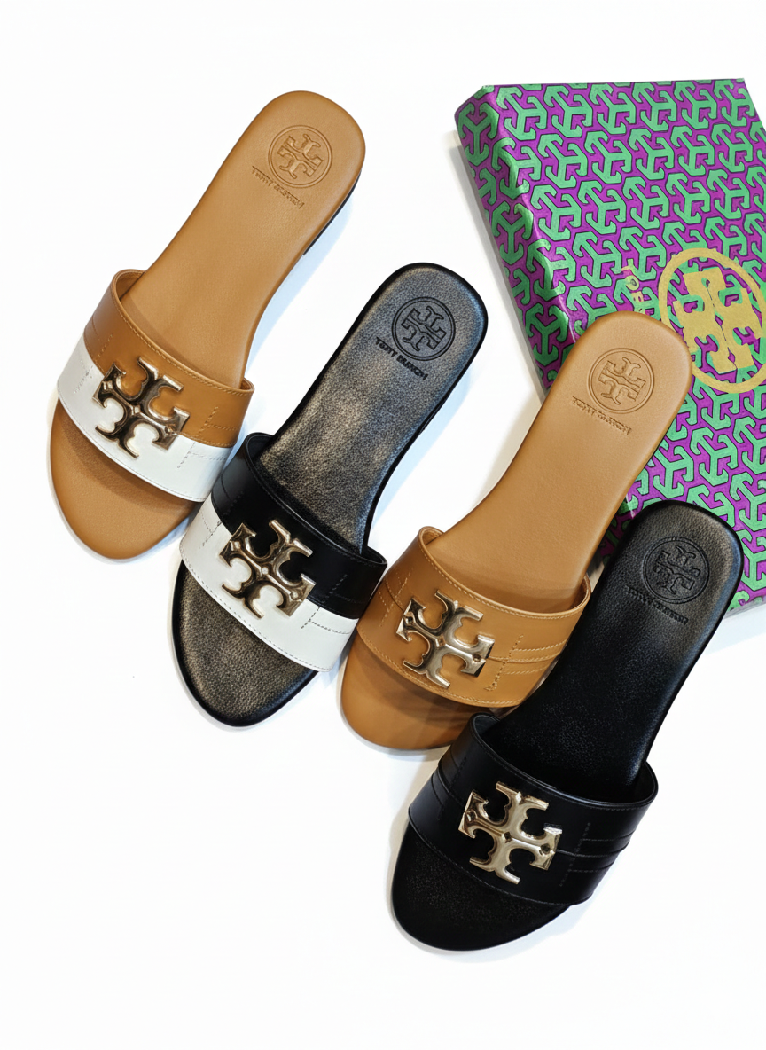 Luxe Monogram Comfort Slides