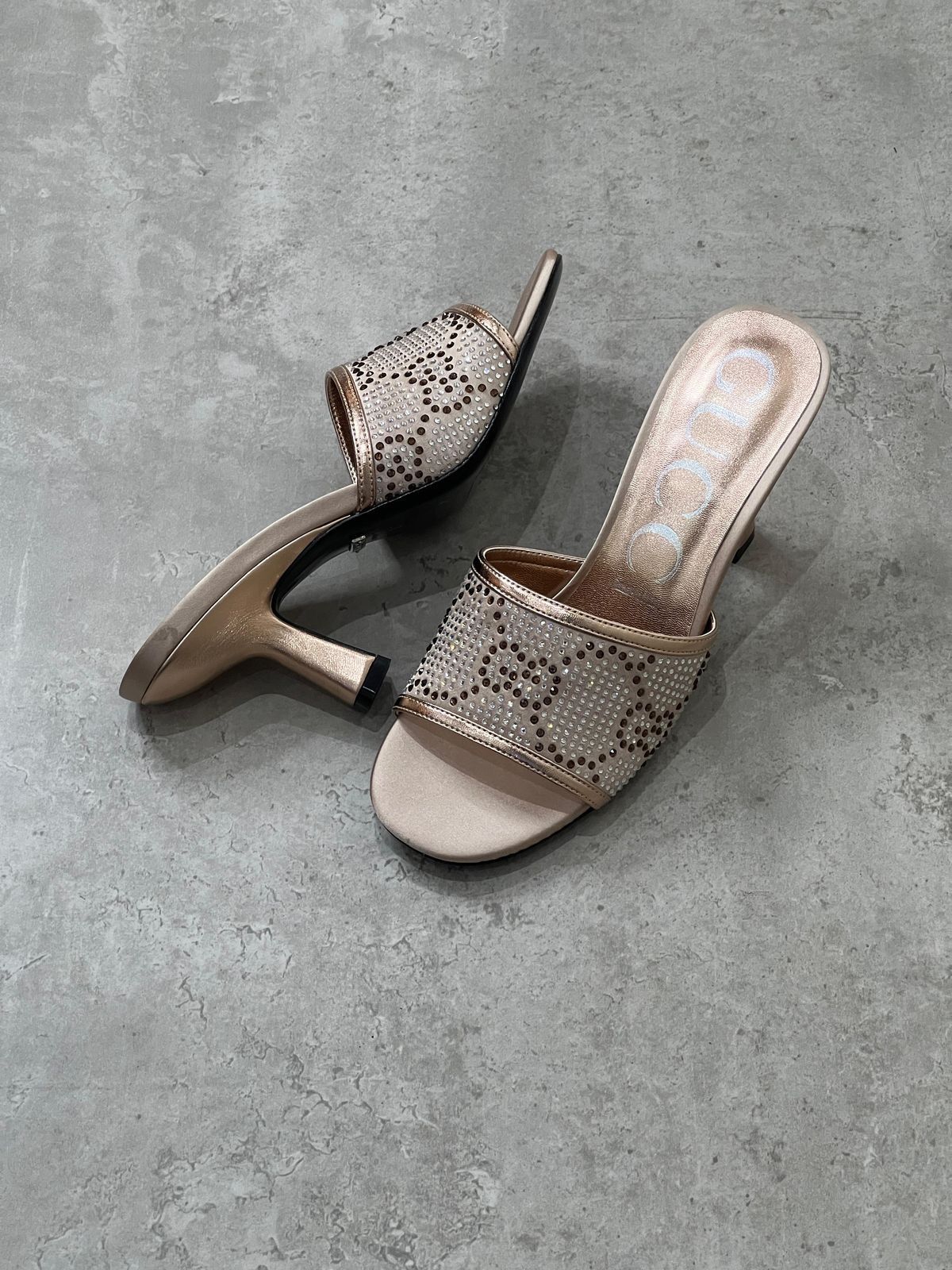 Crystal Embellished Heeled Sandals