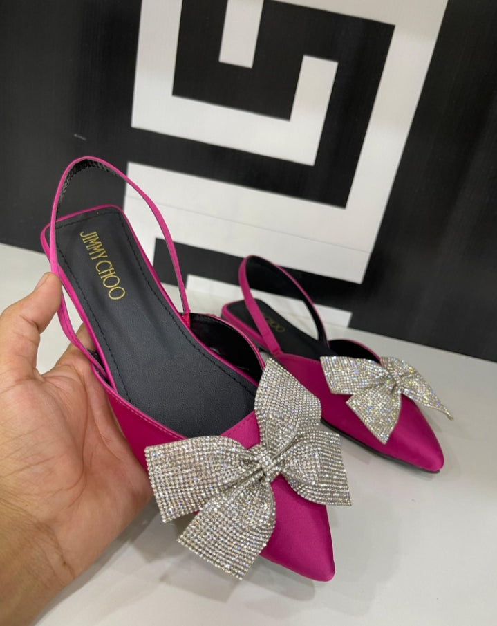 ✨ Elegant Bow Flats Pumps