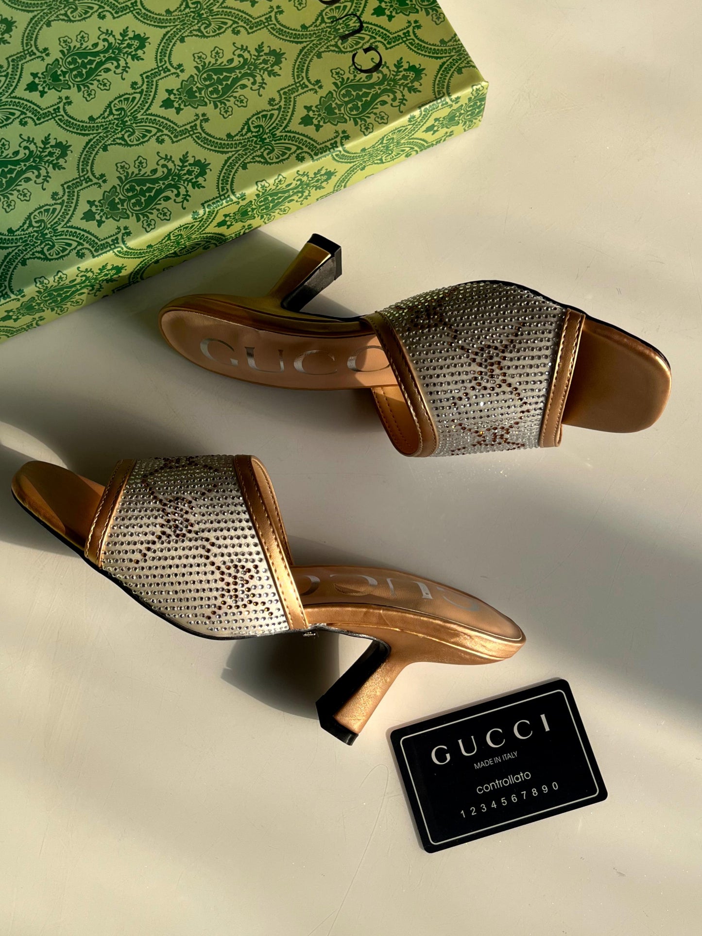 Crystal Embellished Heeled Sandals