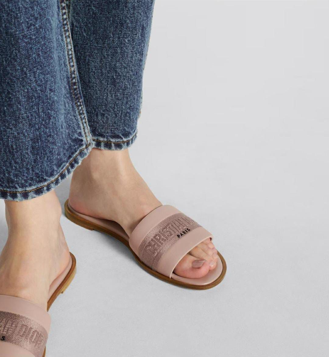 CD Inspired Luxury 🔥 Embroidered Slides