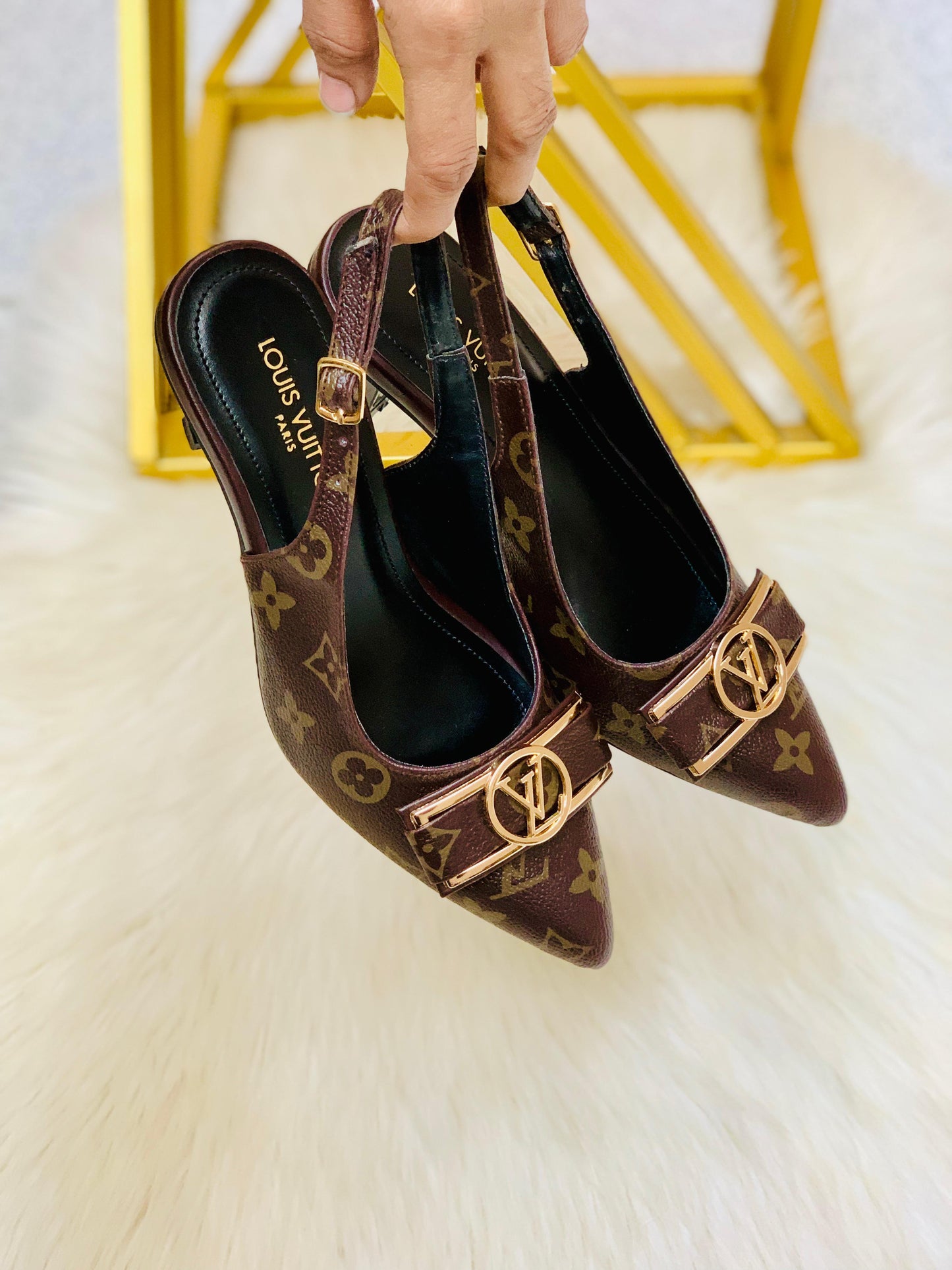 LV Monogram Slingback Heel