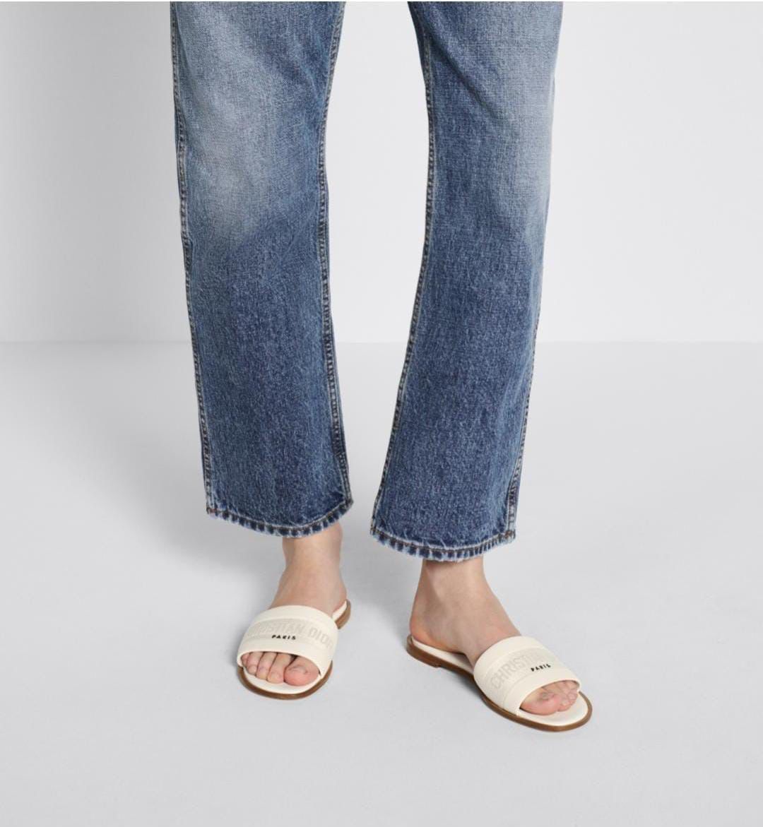 CD Inspired Luxury 🔥 Embroidered Slides