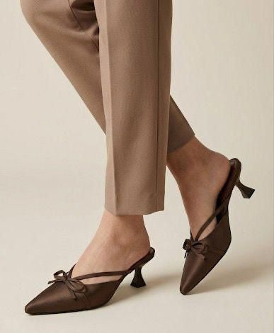 ZUNEZO Elegant Pointed Toe Kitten Heel ✨