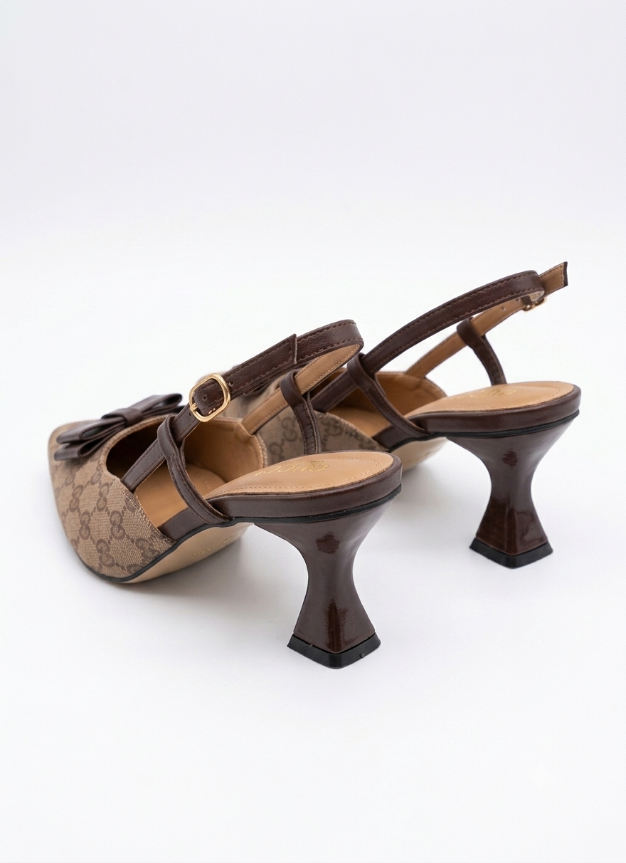 ZUNEZO Pointed-Toe Slingback Heels 002