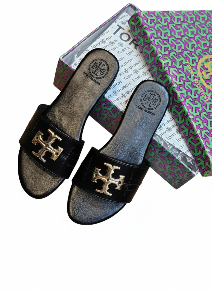 Luxe Monogram Comfort Slides
