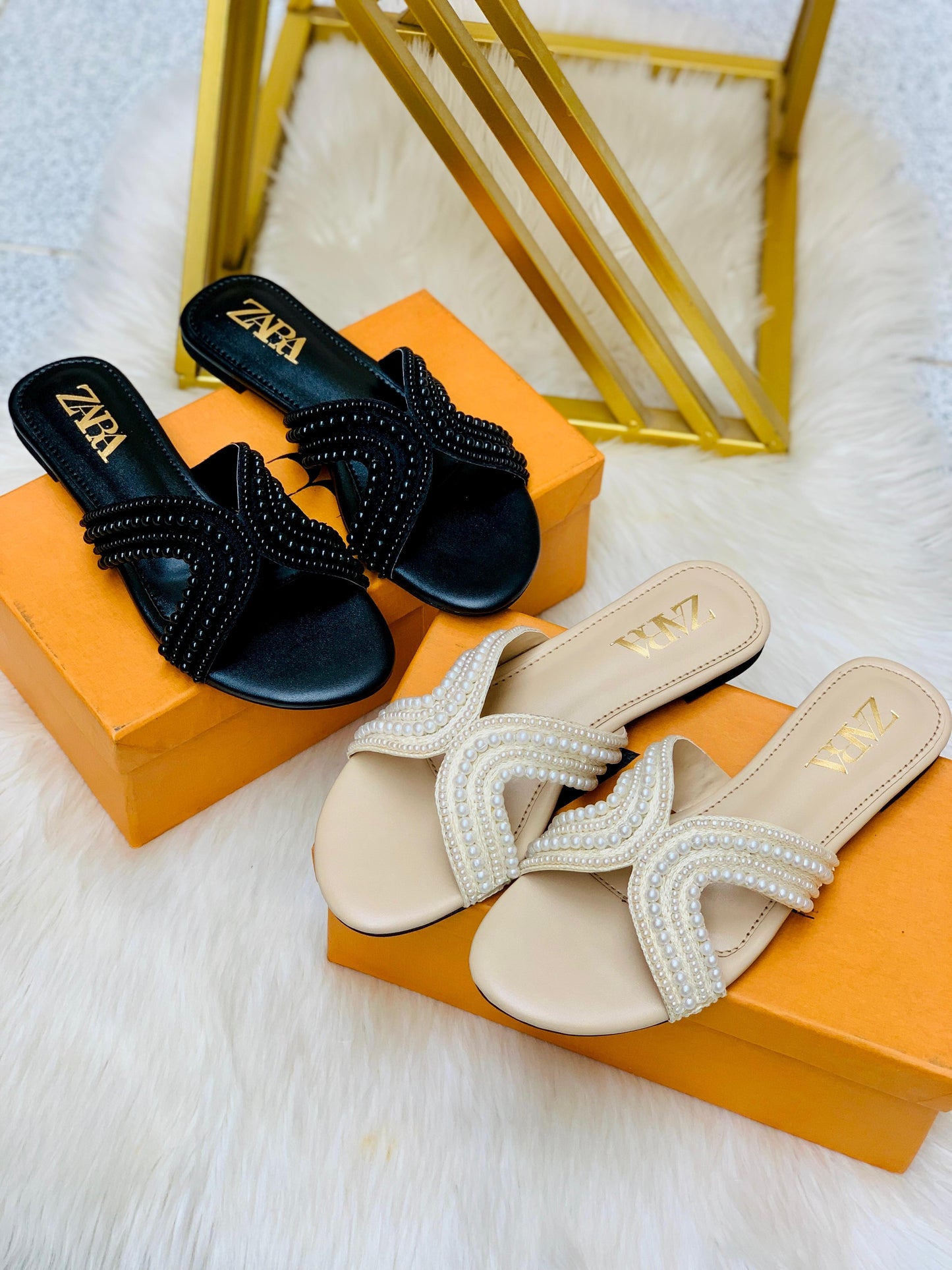 Zr Pearl Flat Slipper 🔥