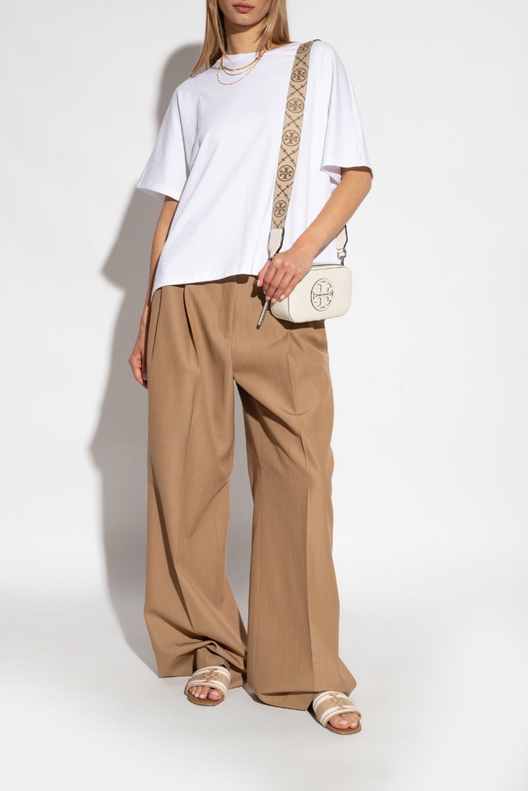 T.B Embroidery Flat Slipper