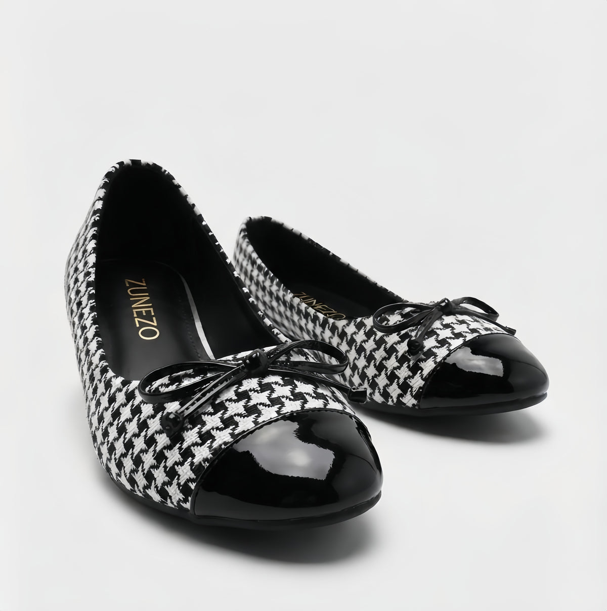 ZUNEZO Monochrome Grace Noir Pumps -115