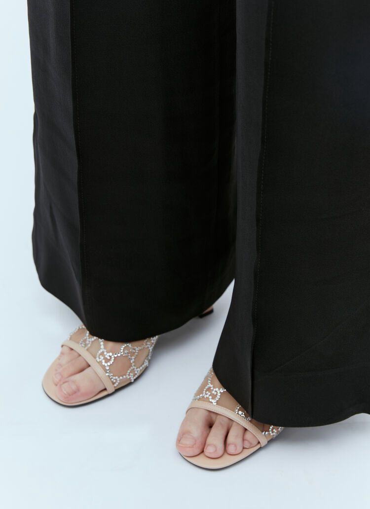 Crystal Embellished Heeled Sandals