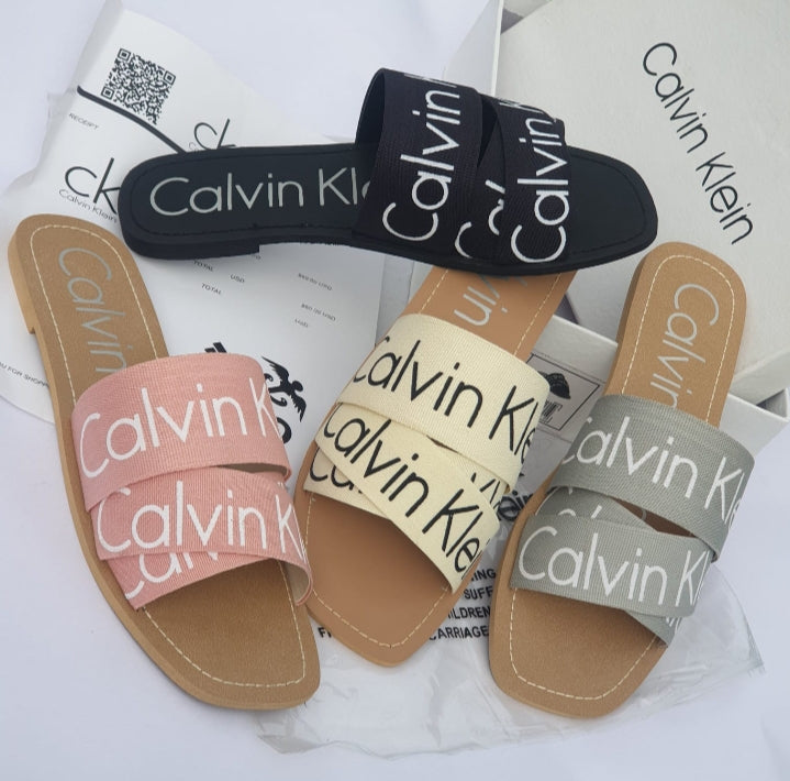 Aura Cross-Strap Fashion Sliders