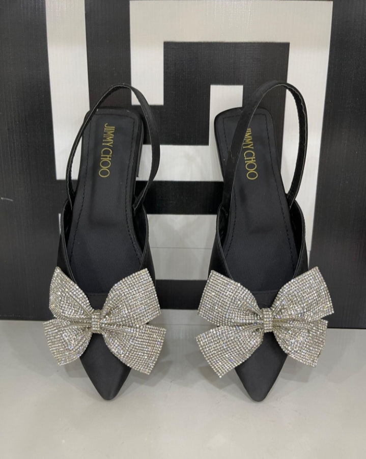 ✨ Elegant Bow Flats Pumps