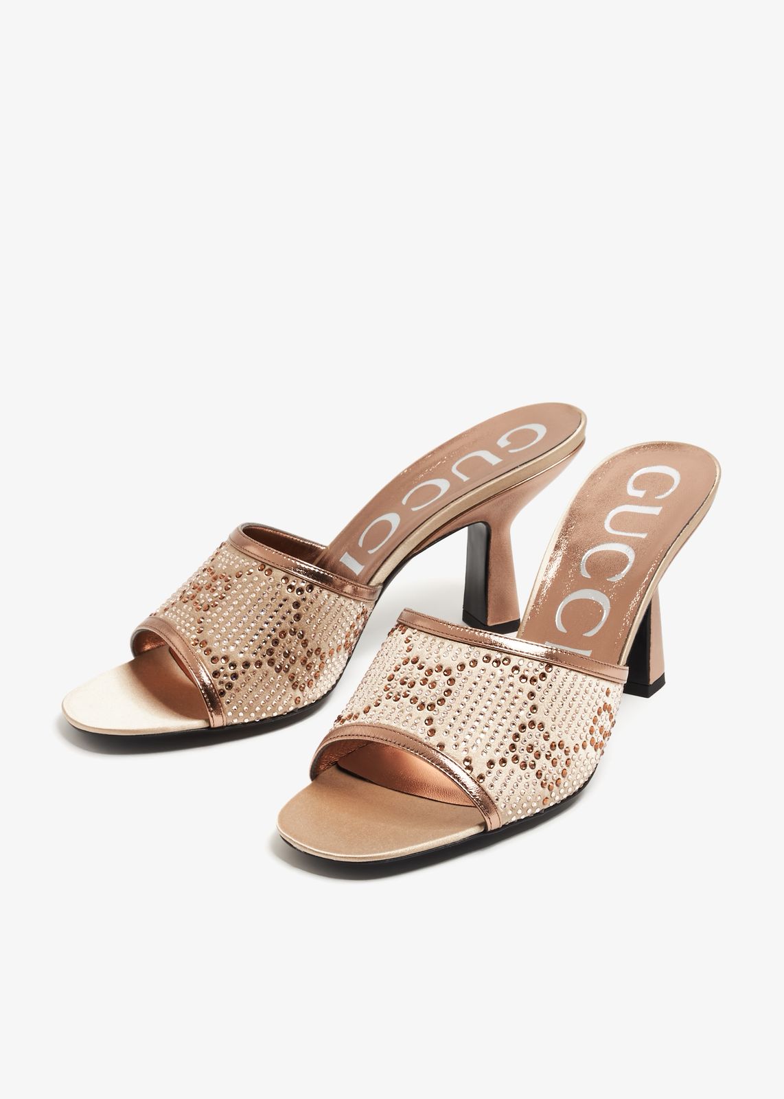 Crystal Embellished Heeled Sandals