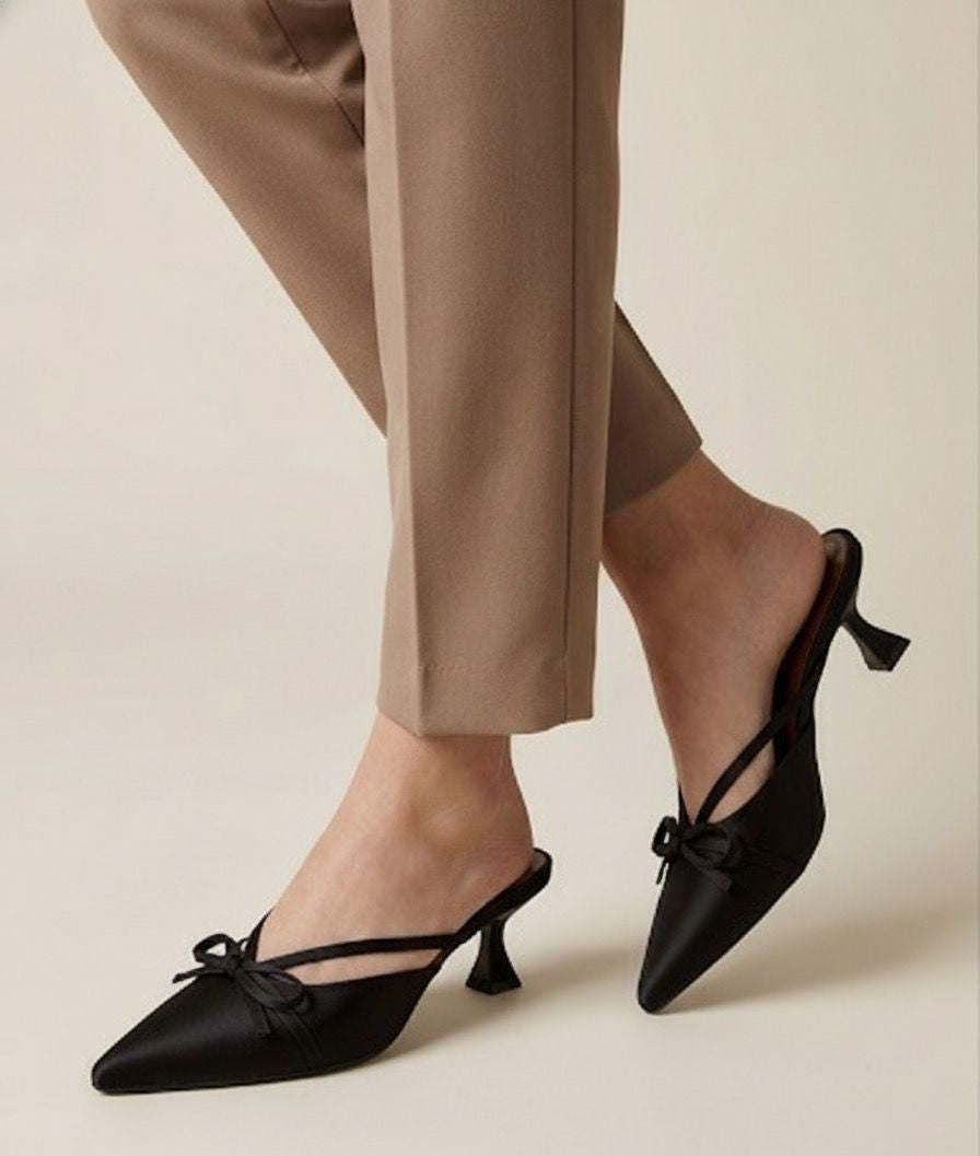 ZUNEZO Elegant Pointed Toe Kitten Heel ✨