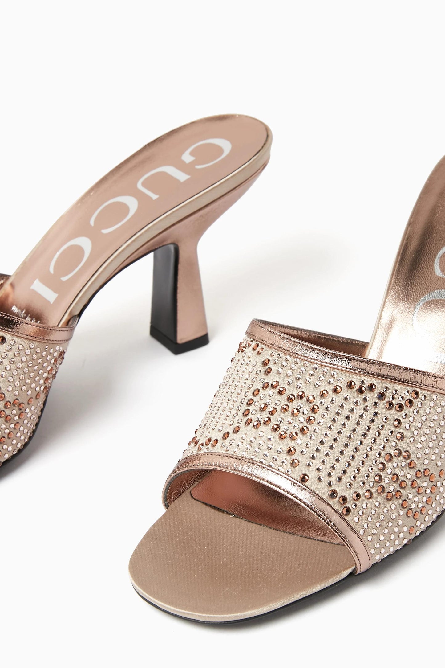 Crystal Embellished Heeled Sandals