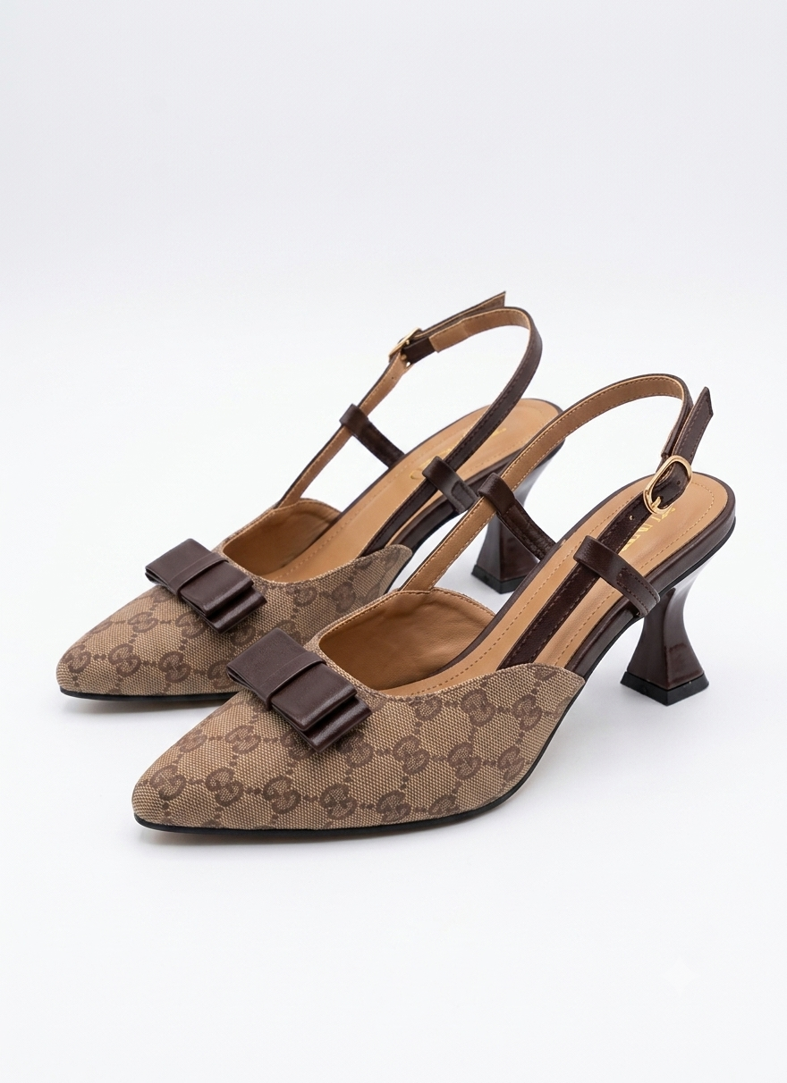 ZUNEZO Pointed-Toe Slingback Heels 002