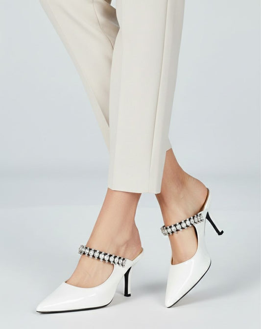 Elara Stone Strap Heels 👠